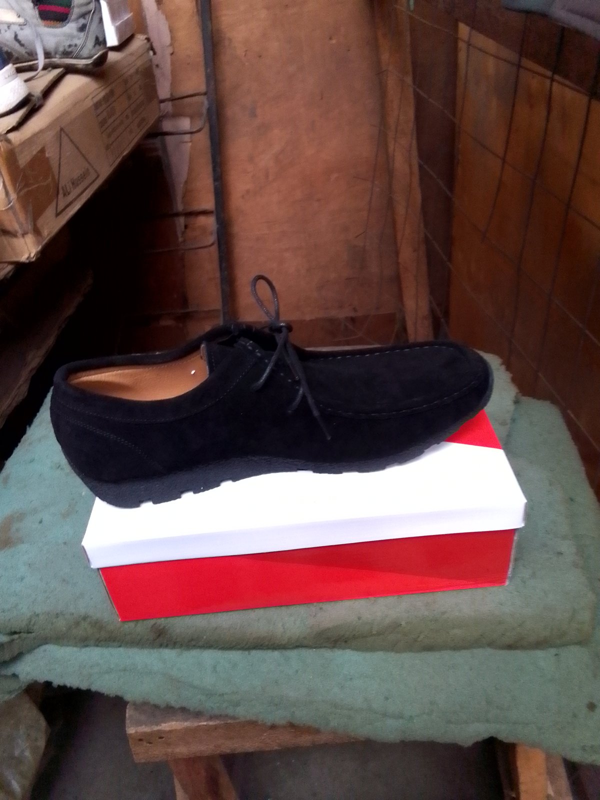 Black Suede Casual Shoe